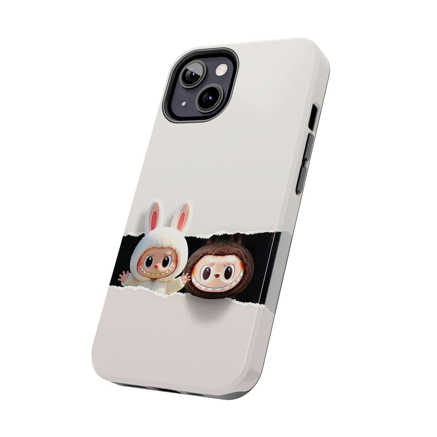 The Monsters Tough Case for iPhone Models and Variations – Dual Layer Protective Cover, Playful Design, Cute Mobile Accessory