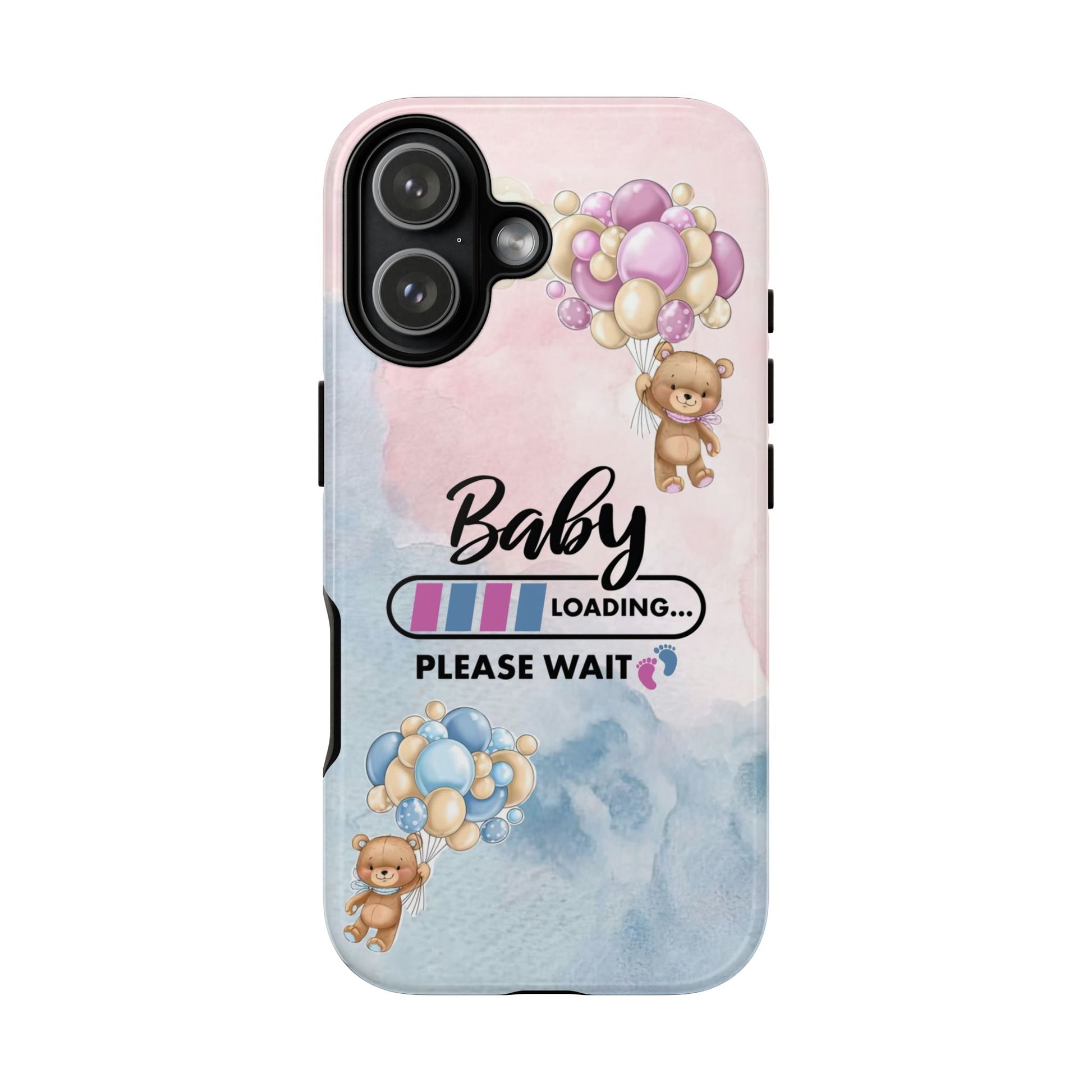 Cute Baby Loading Phone Case for iPhone - Maternity Cover for Pregnancy Reveal or Baby Shower