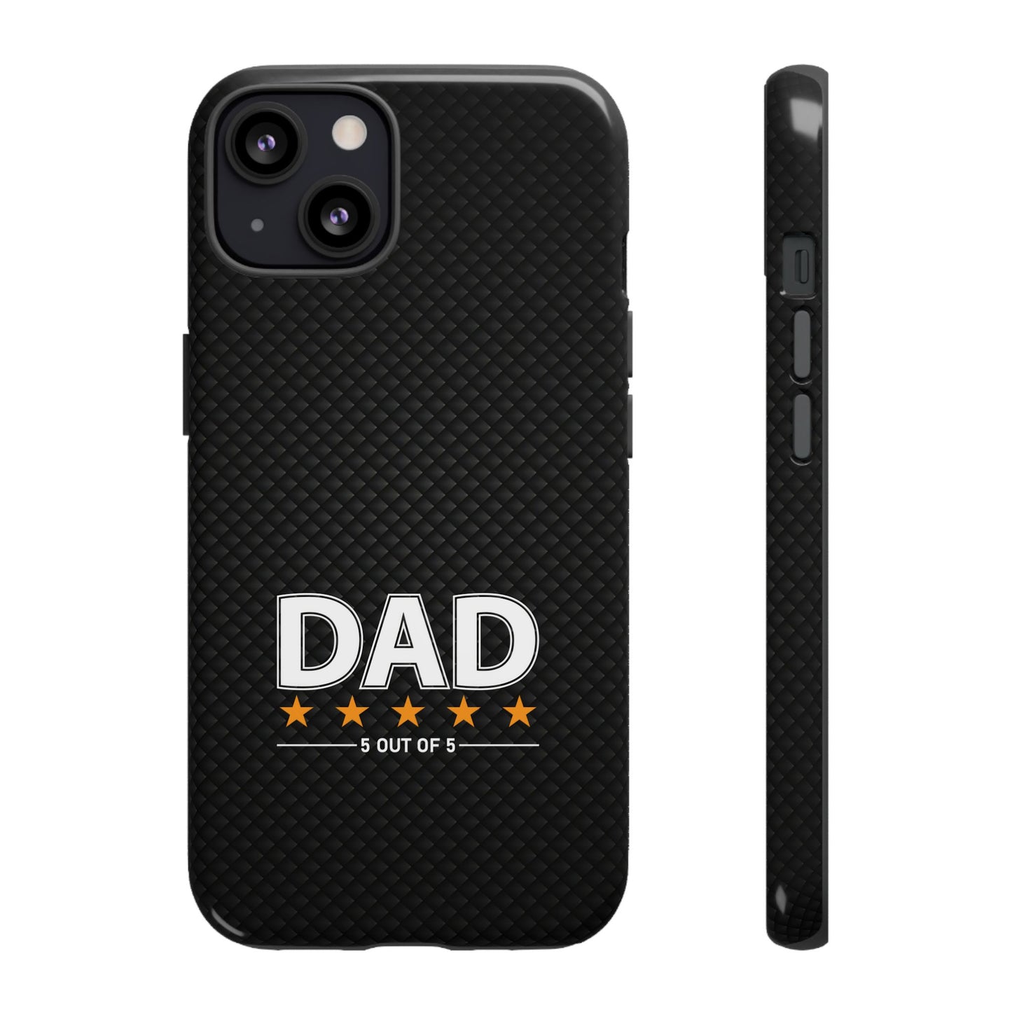 5-Star Dad iPhone Case - Tough Black Cover for Father's Day