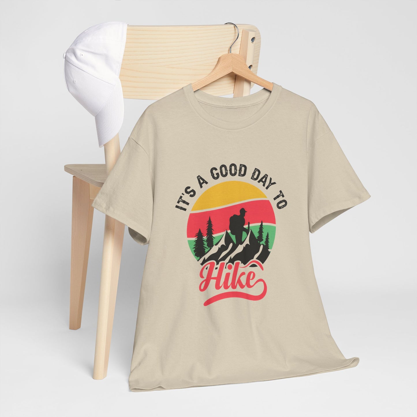 "It's a Good Day to Hike" Unisex Heavy Cotton Tee - Adventure Outdoor Shirt
