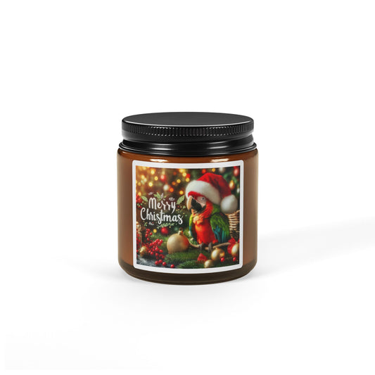 Christmas Scented Soy Candle (Multi-Size, Amber Jar)