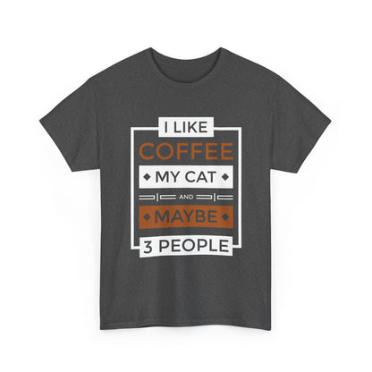 Coffee Cat Lover T-shirt, Funny Graphic Tee