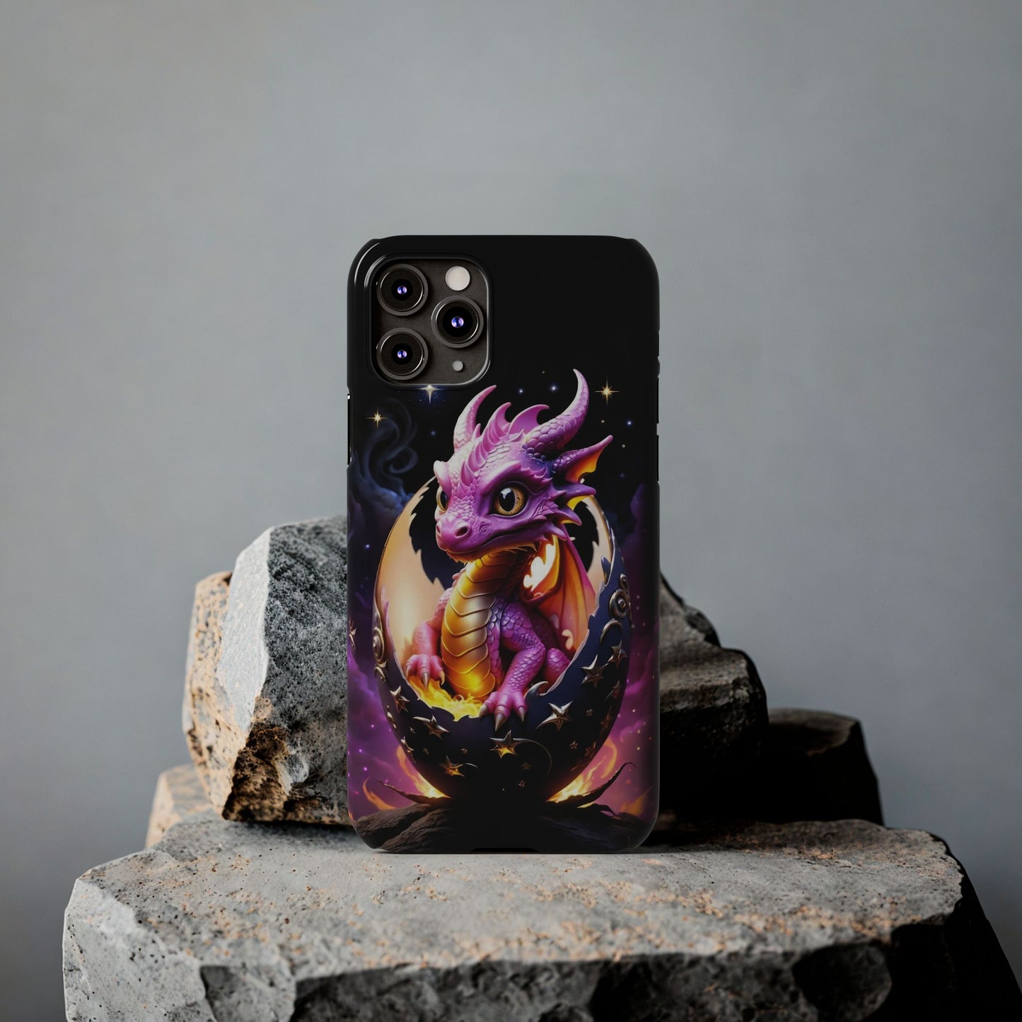 Fantasy Baby Dragon Slim Phone Case, Gift for Dragon Lovers