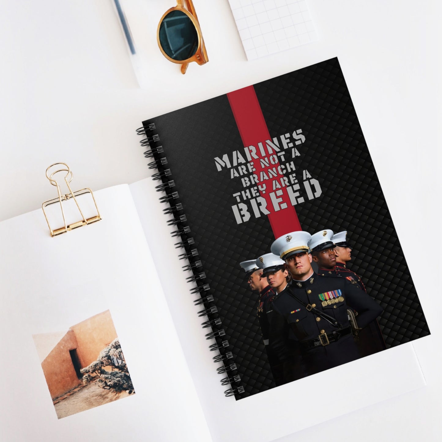 Marine Corps Pride Spiral Notebook, Military Journal
