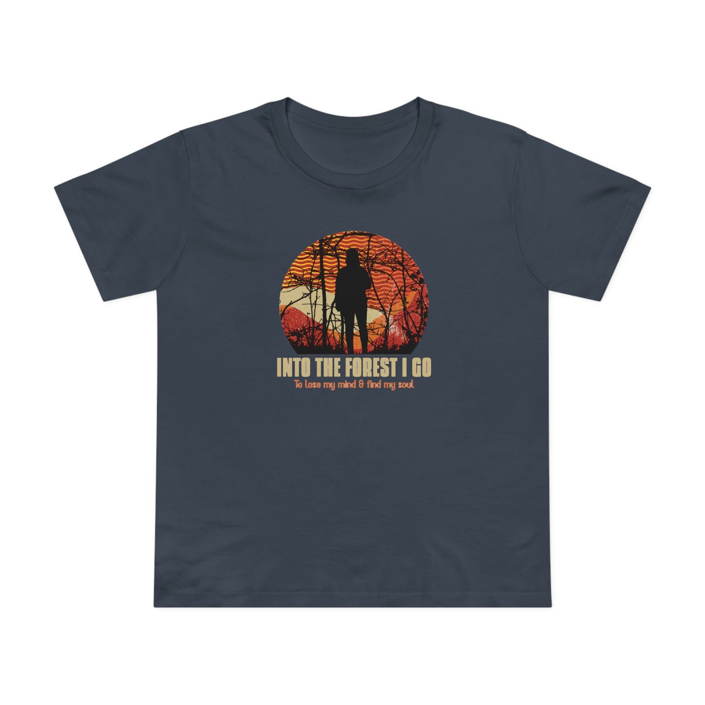 Into The Forest I Go Women’s Maple Tee