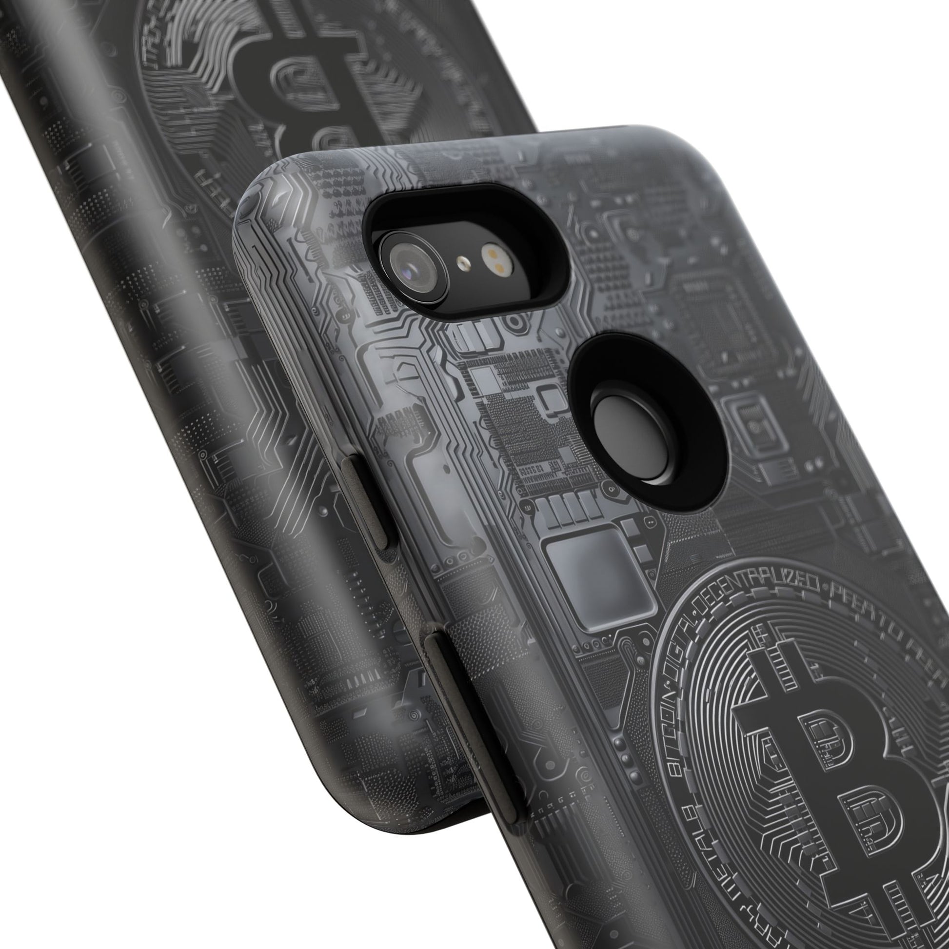 Bitcoin Google Pixel Tough Phone Case, Cryptocurrency Protection Cover