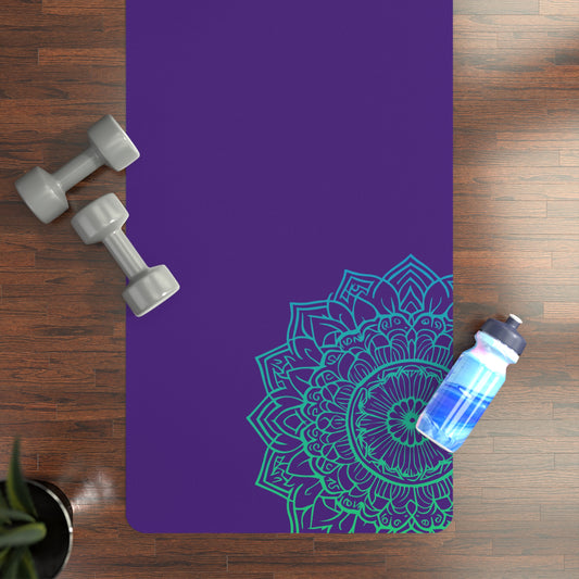 Purple Harmony Rubber Yoga Mat / Dark