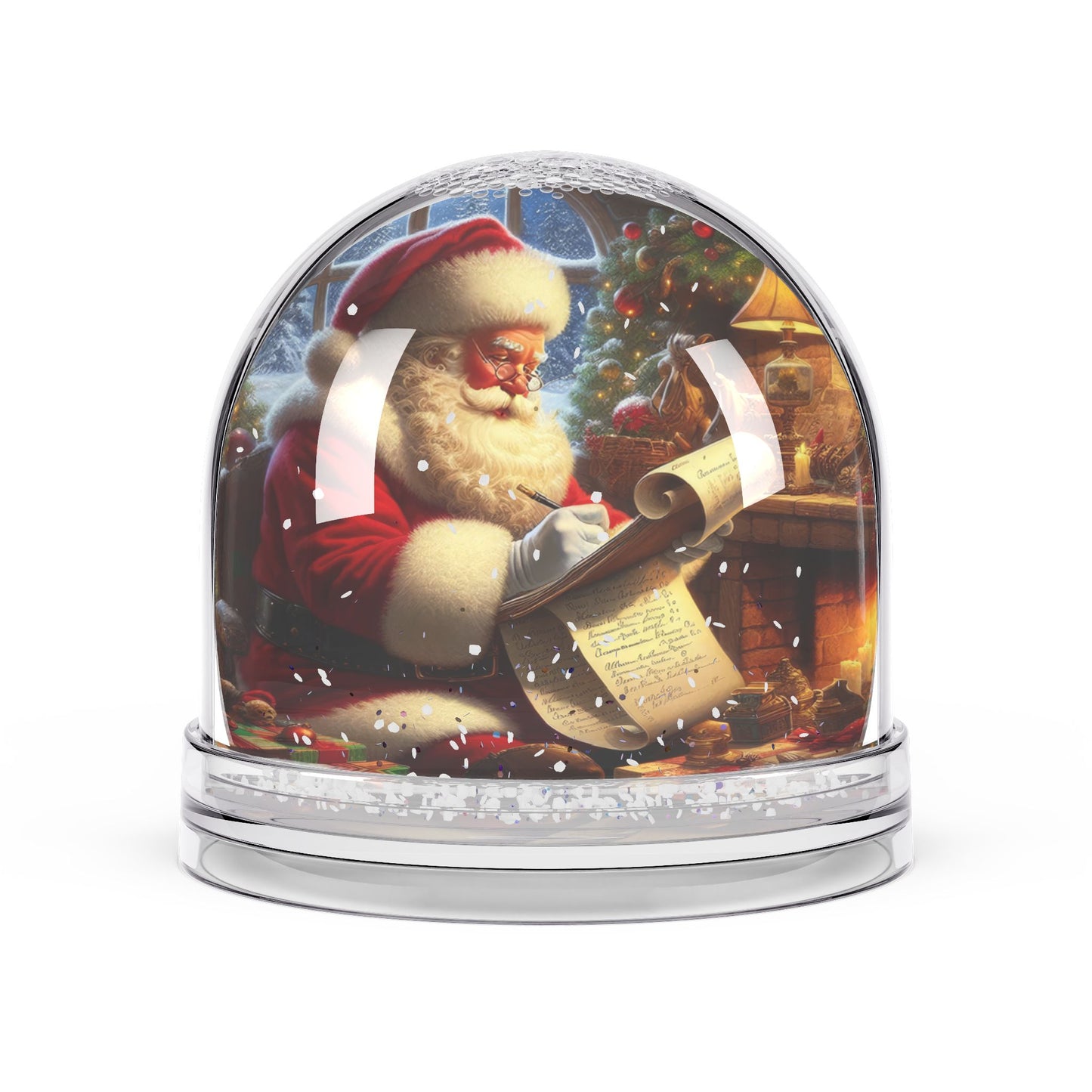 The Naughty or Nice Review Snow Globe