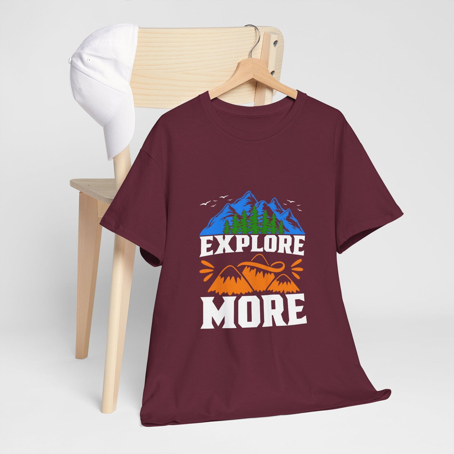 Explore More Adventure Tee - Unisex Heavy Cotton T-Shirt