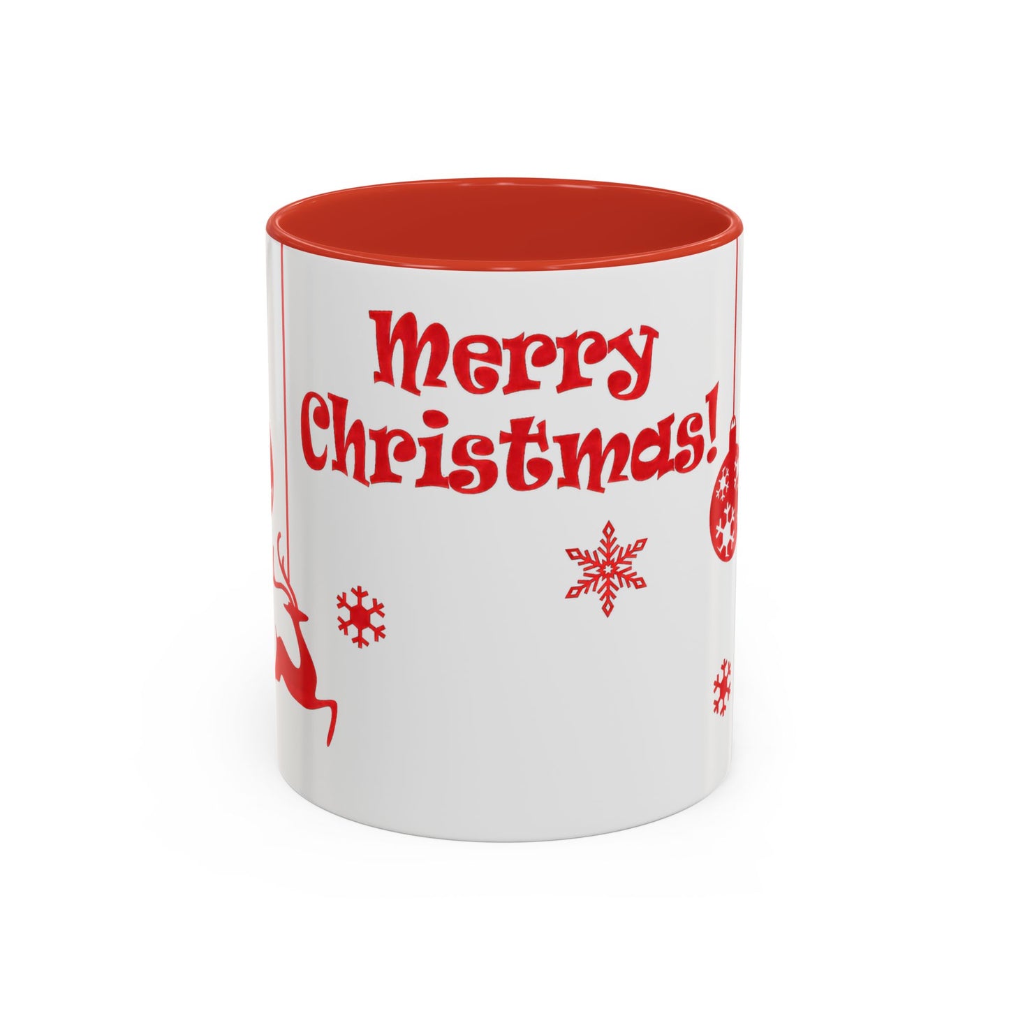 Merry Christmas Accent Coffee Mug (11, 15oz)