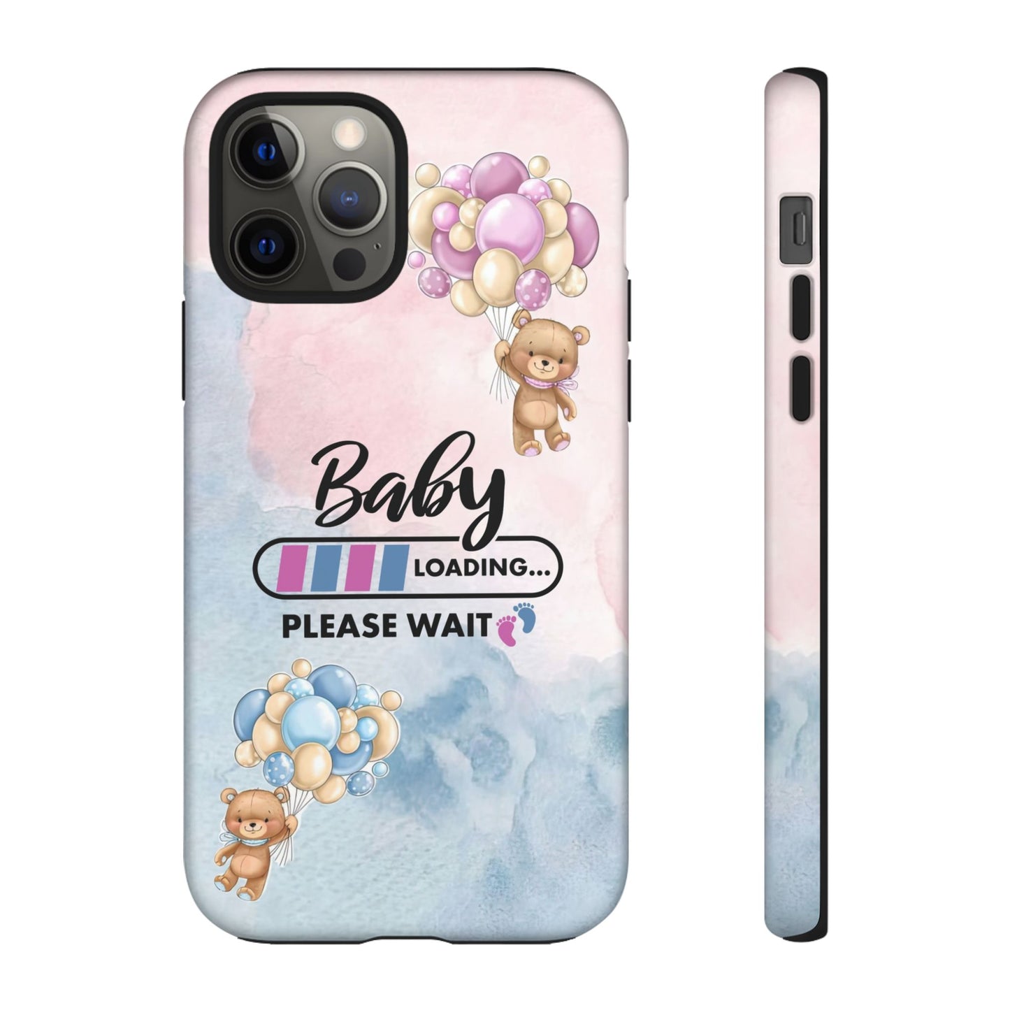 Cute Baby Loading Phone Case for iPhone - Maternity Cover for Pregnancy Reveal or Baby Shower