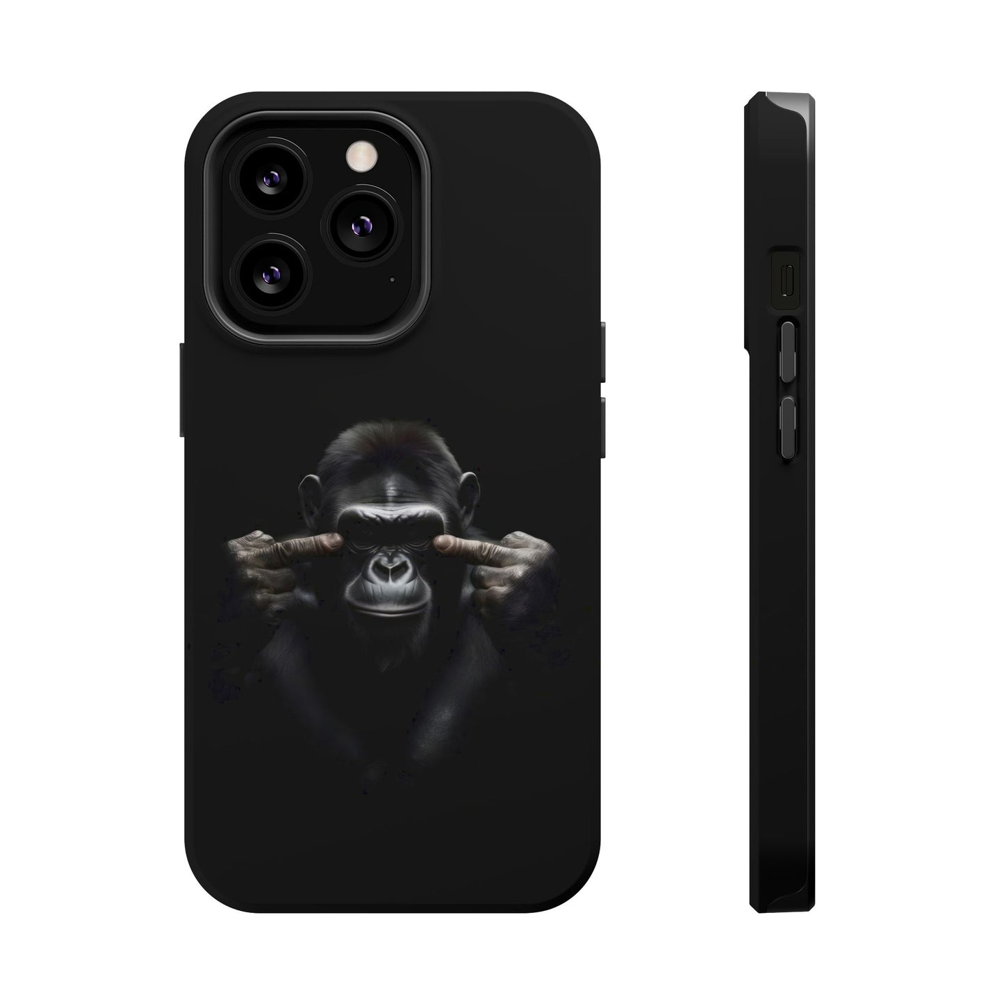 Edgy Gorilla Magnetic iPhone Case, Unique Cell Phone Cover