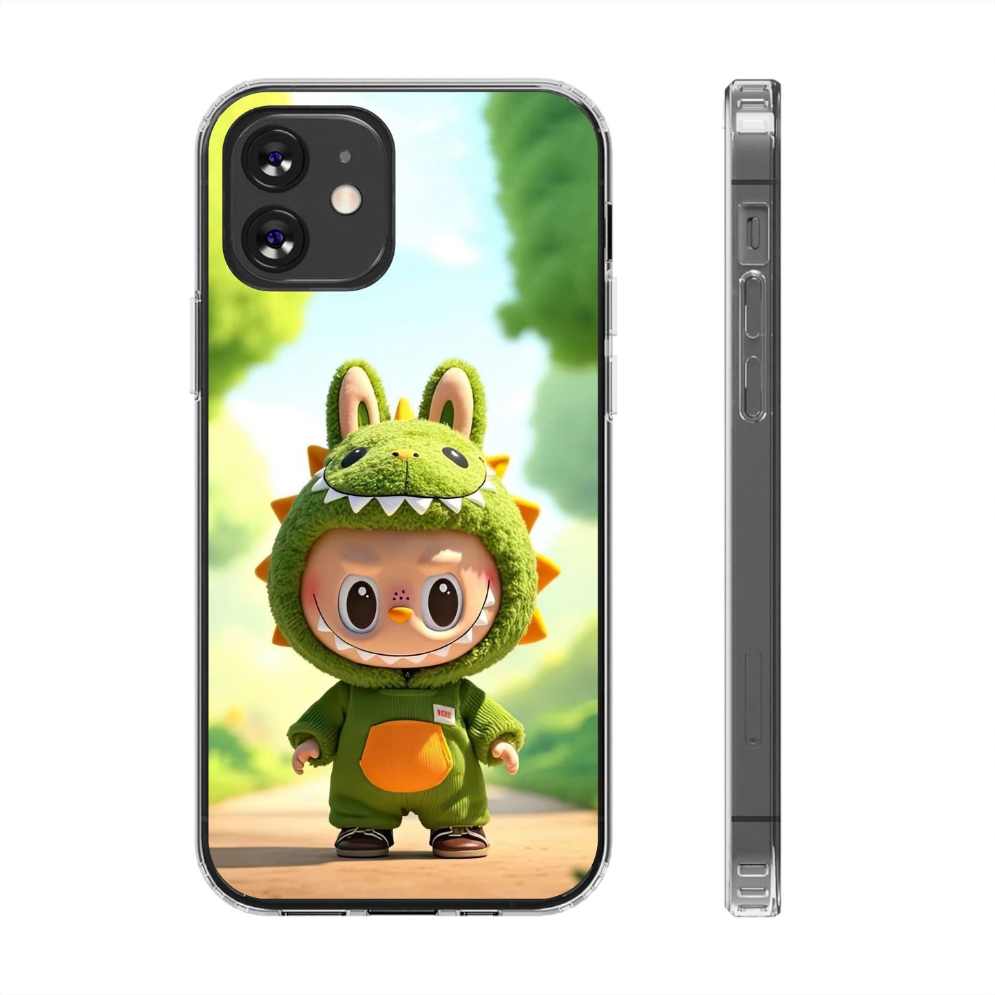 Copy of The Monsters Clear Case for iPhone Models – Playful Dinosaur Design