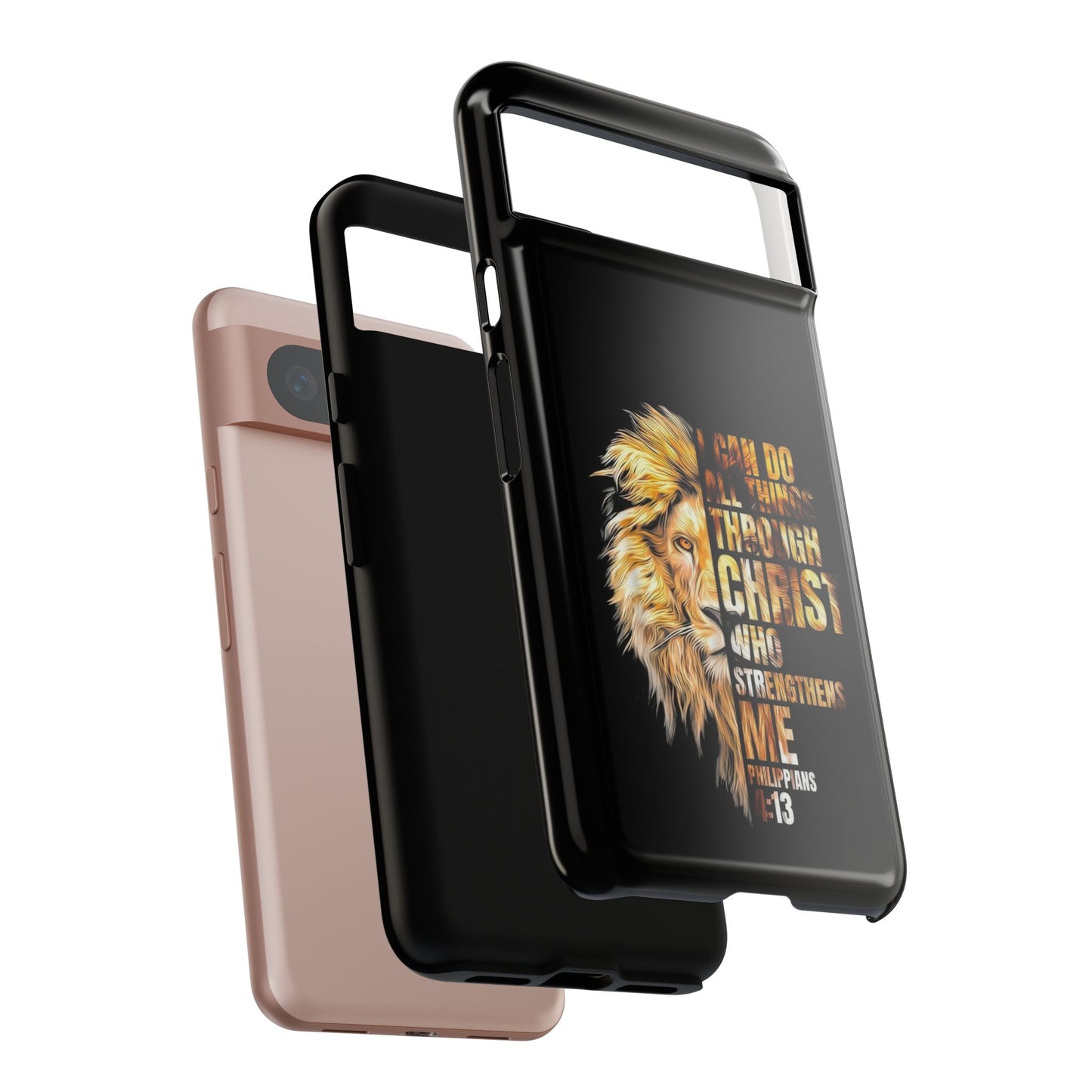 Inspirational Lion  Google Pixel Phone Case, Strength & Faith, Christian Accessories