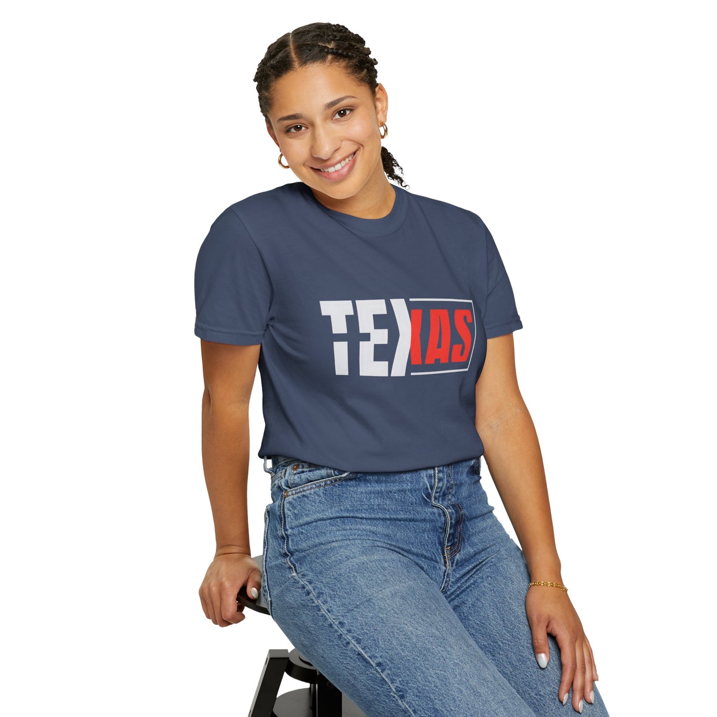 Texas Graphic Unisex Garment-Dyed T-Shirt - Casual Style for State Pride