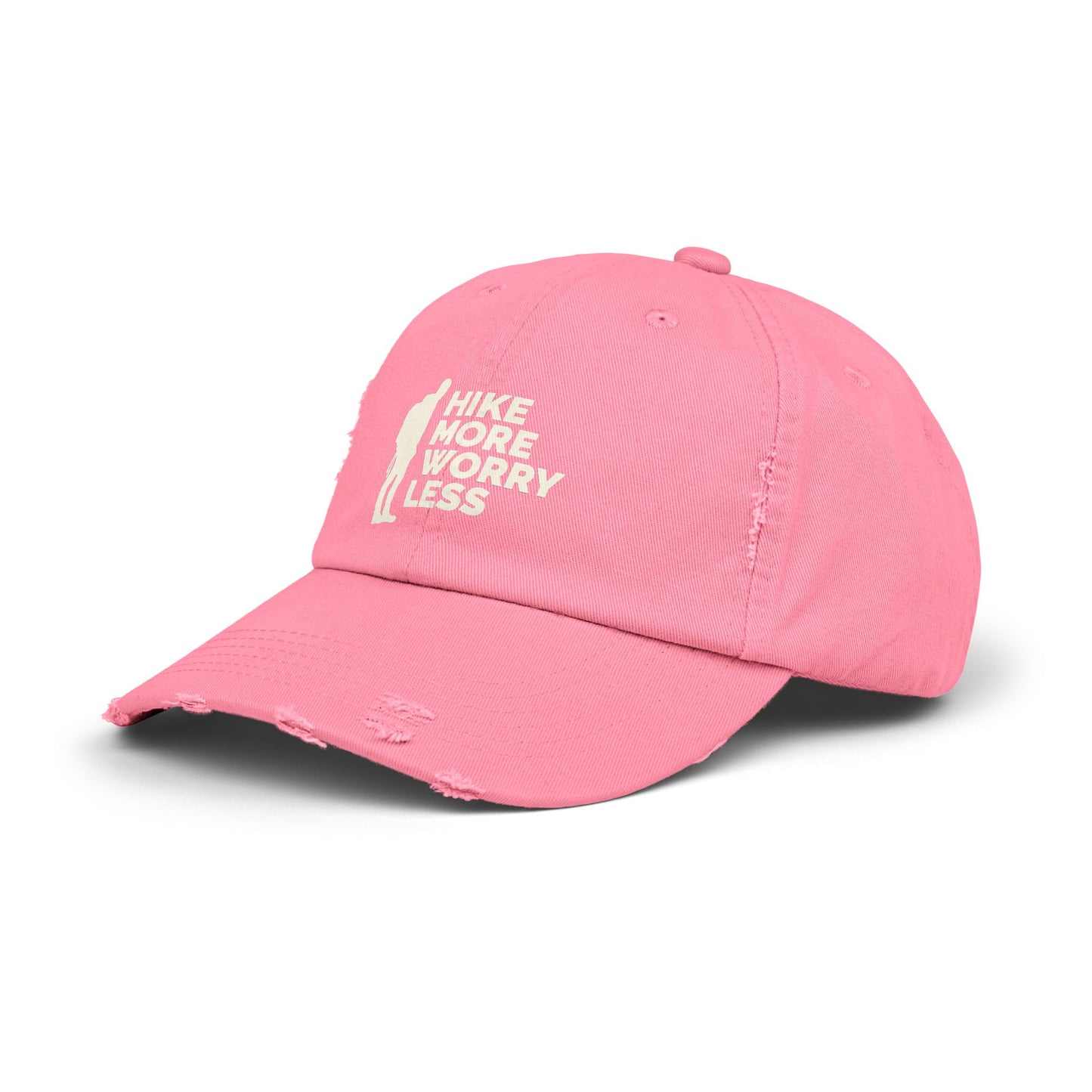 Hike More Worry Less Original Unisex Distressed Cap