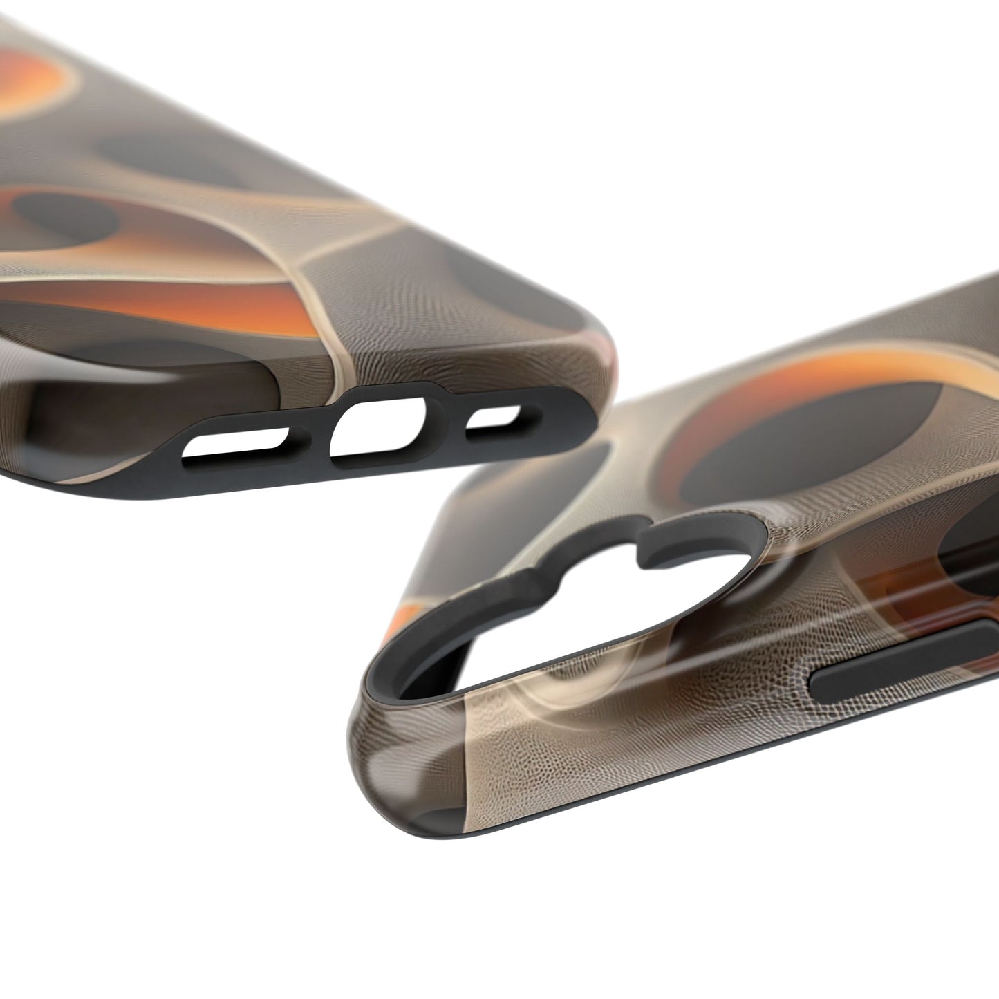 Stylish Magnetic Phone Cases, Abstract Geometric Design