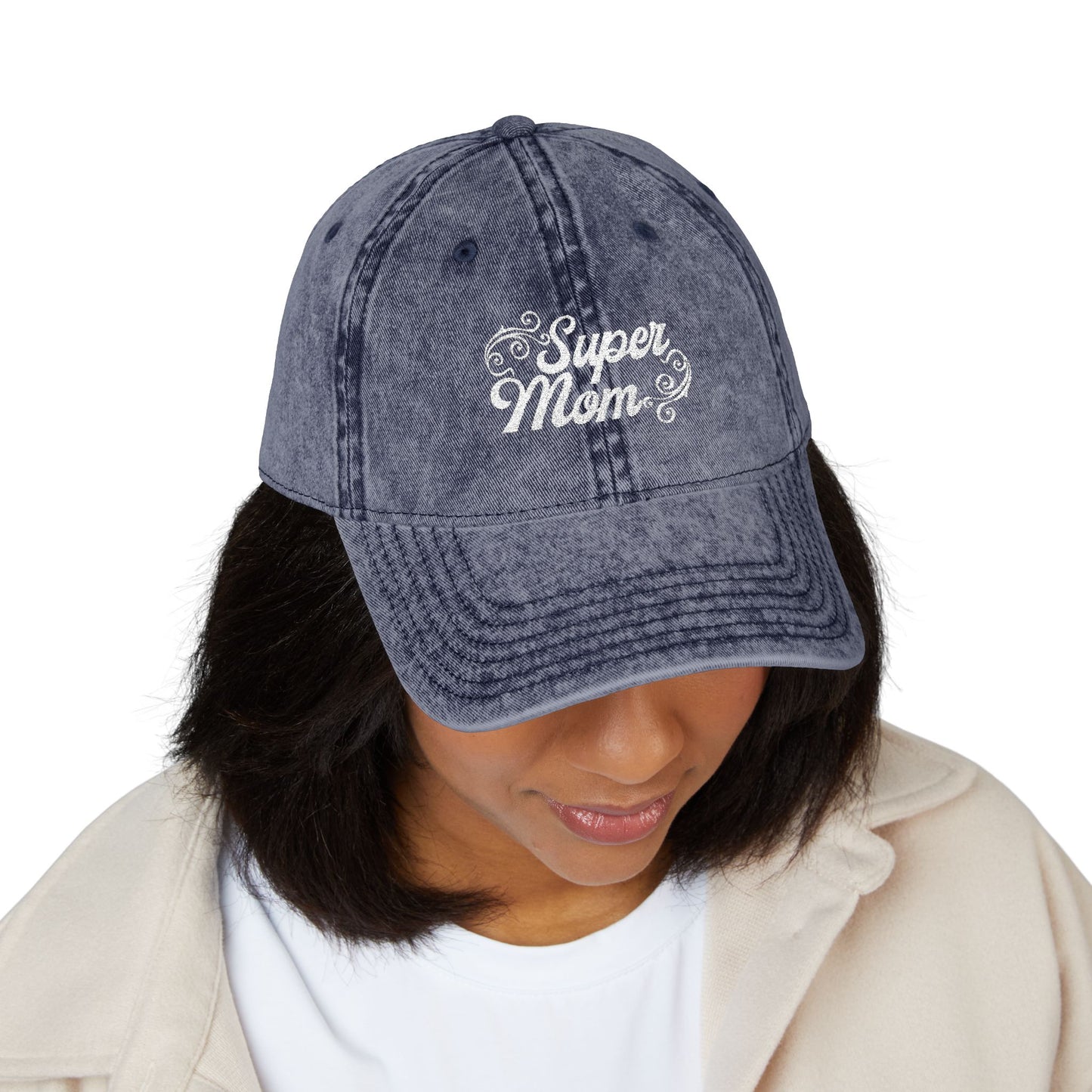 Super Mom Vintage Cap / Embroidered