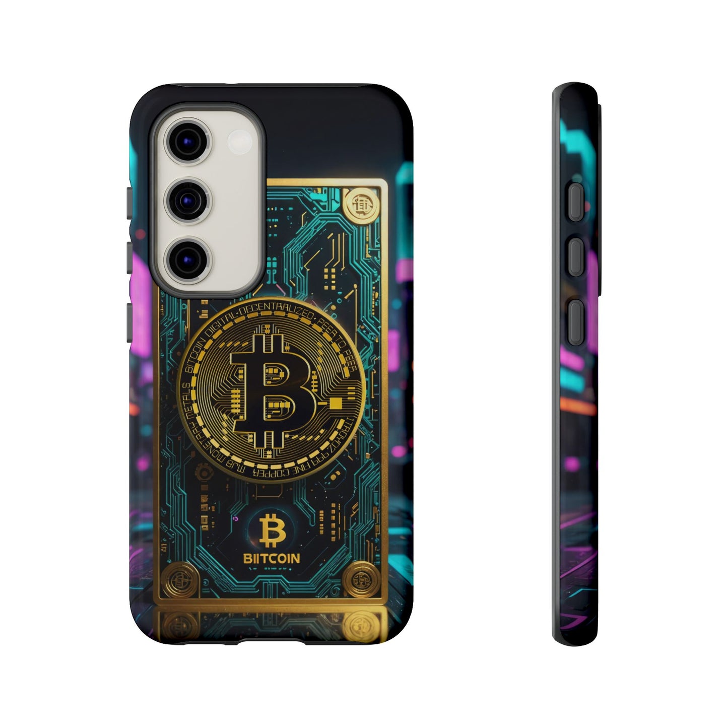 Bitcoin Samsung Phone Case - Tough Cases with Cryptocurrency Design