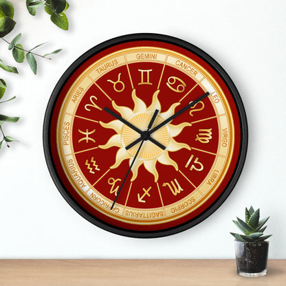 Astrology Zodiac Wall Clock 10" – Horoscope Decor