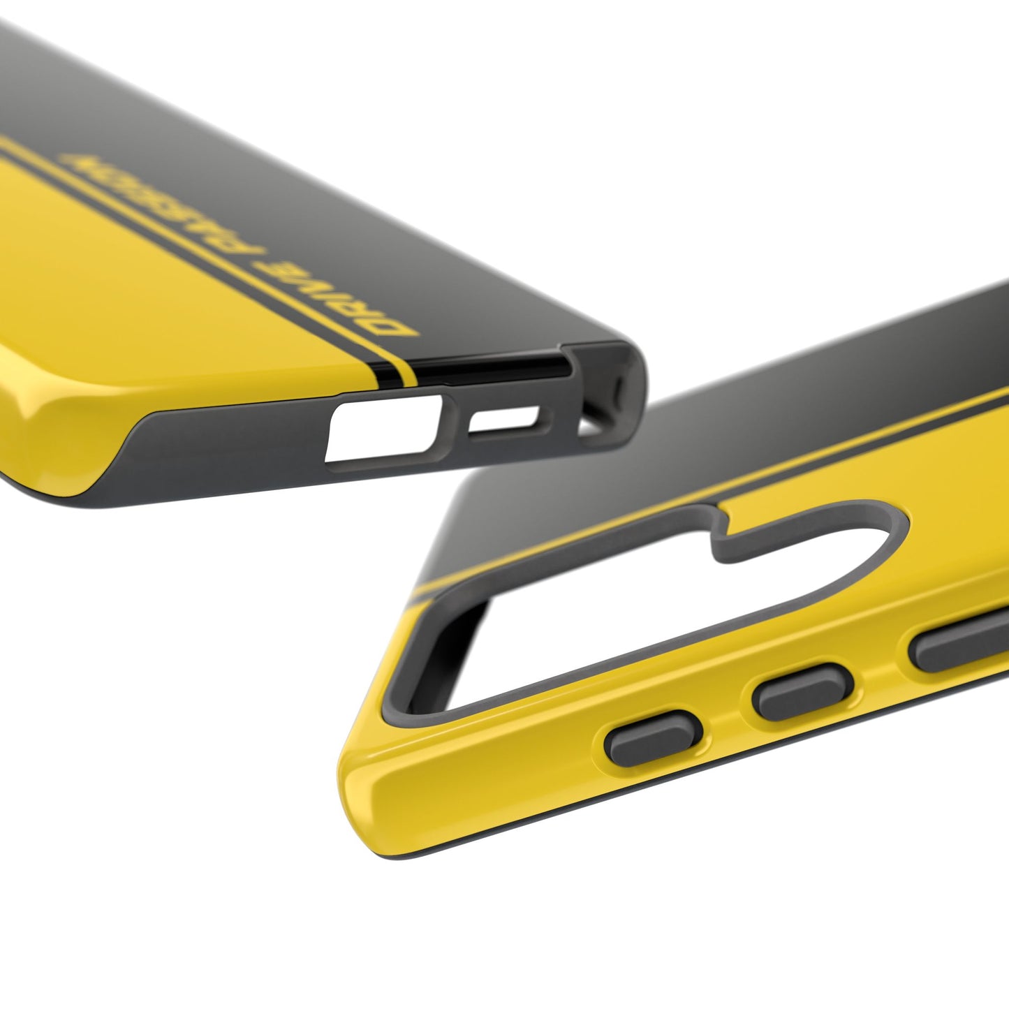 Drive Passion Tough Case – Bold Yellow & Black Design