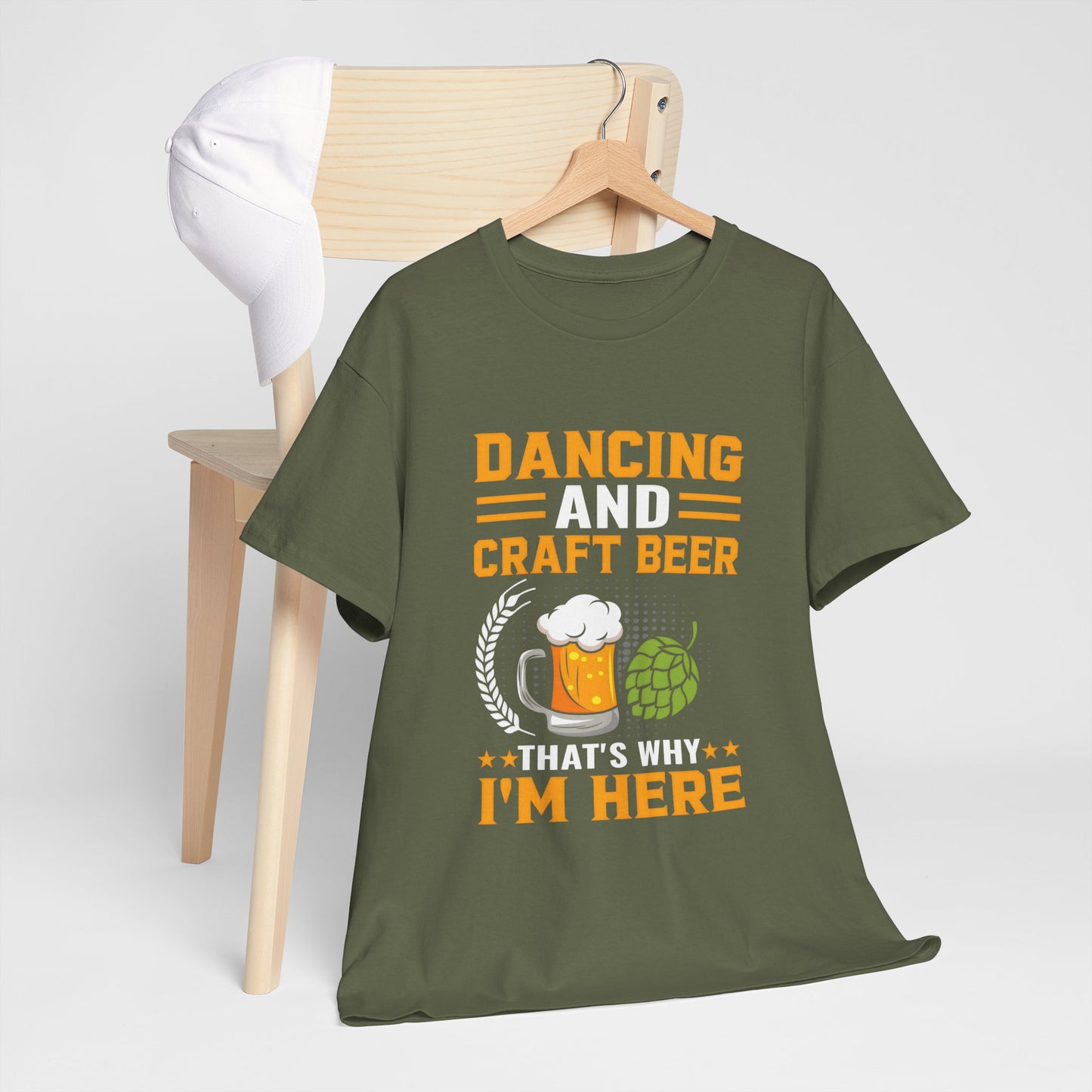 Funny Beer Slogan Tee, Dancing and Beer