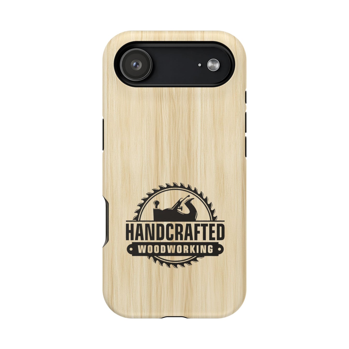 Handcrafted Woodworking Logo Magnetic Phone Cases
