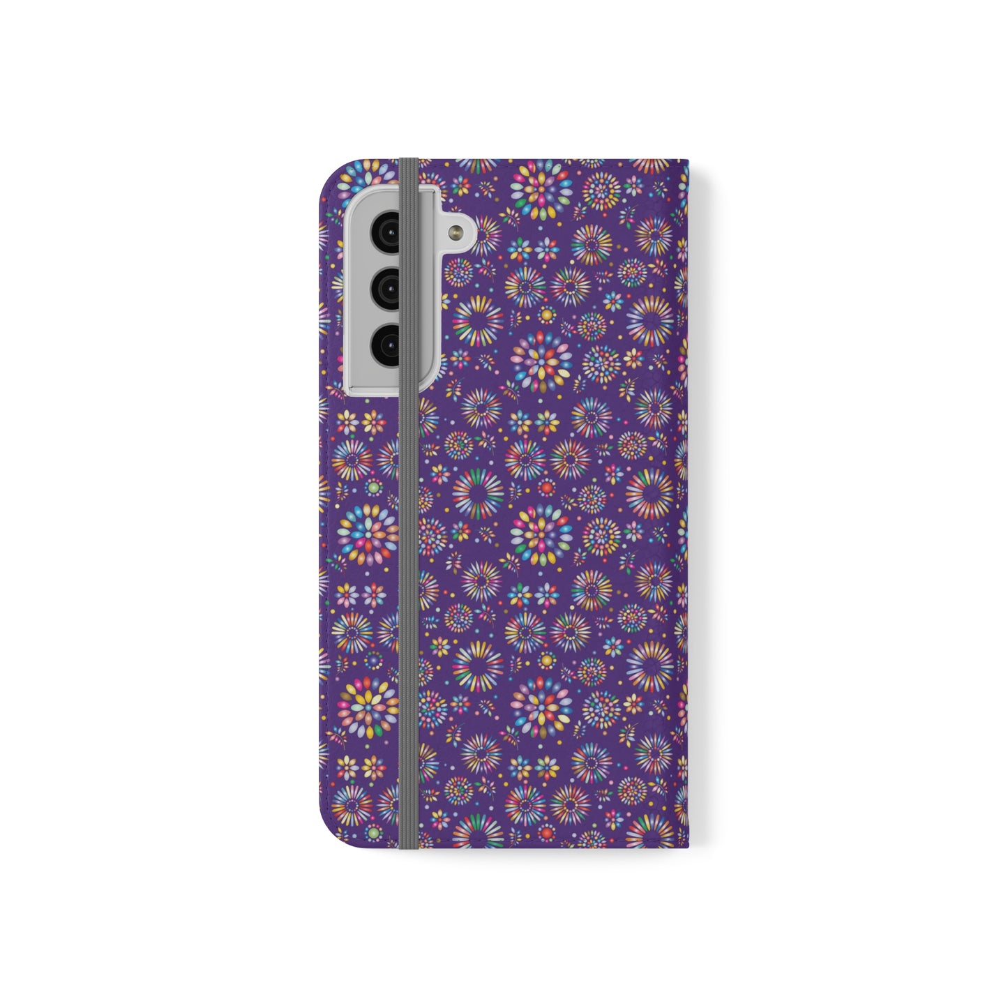 Vibrant Vibes Flip Cases / Purple