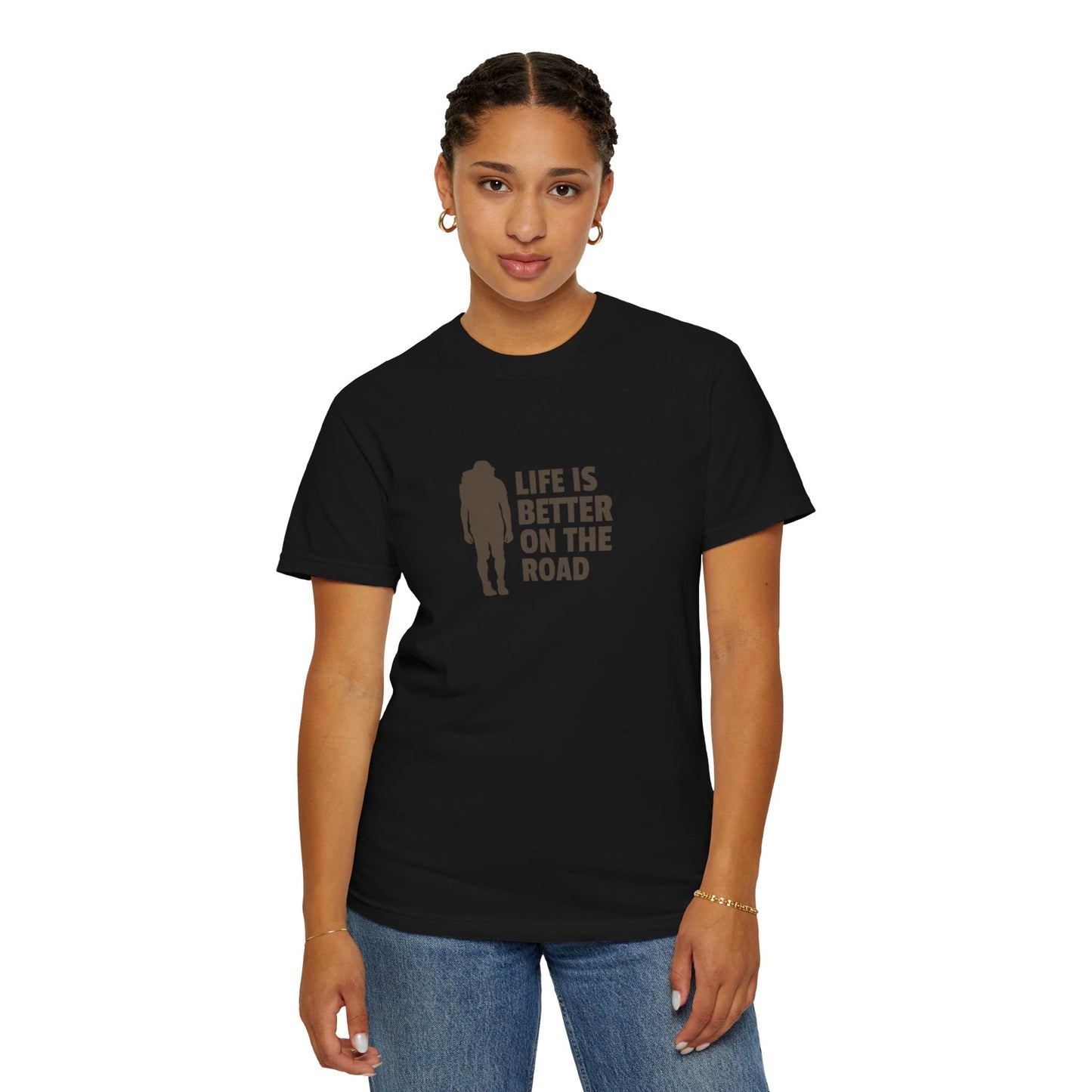 Life Is Better On The Road Unisex Garment-Dyed T-shirt