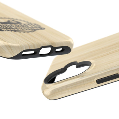 Handcrafted Woodworking Logo Magnetic Phone Cases