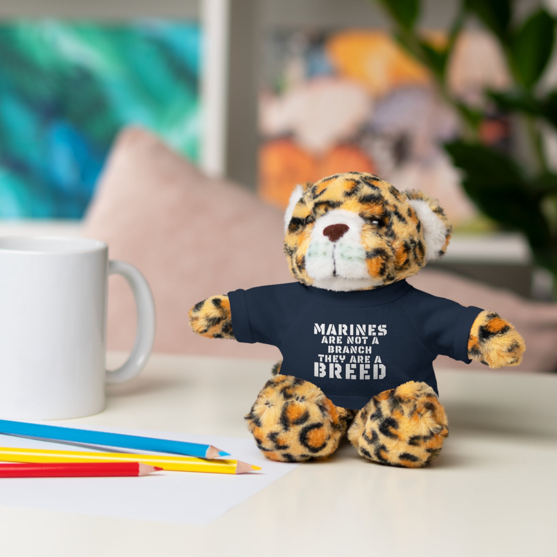 Stuffed Animal with Tee - Marines Are Not A Branch, Gift for Military Families