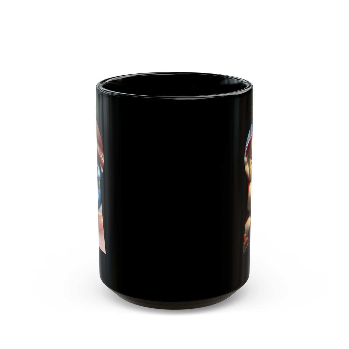 Christmas Secret Santa Black Mug - 11oz, 15oz