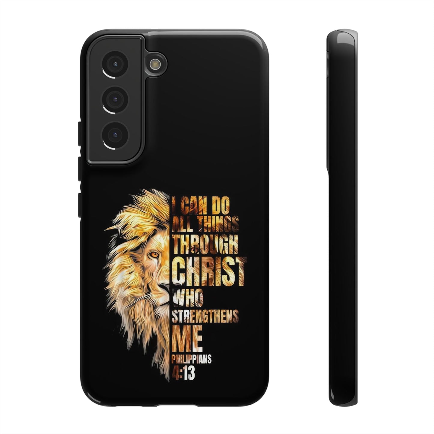 Inspirational Lion  Samsung Phone Case, Strength & Faith, Christian Accessories