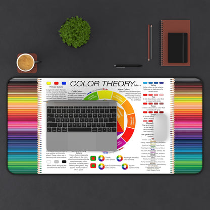 Educational Artist Desk Mat, Color Theory
