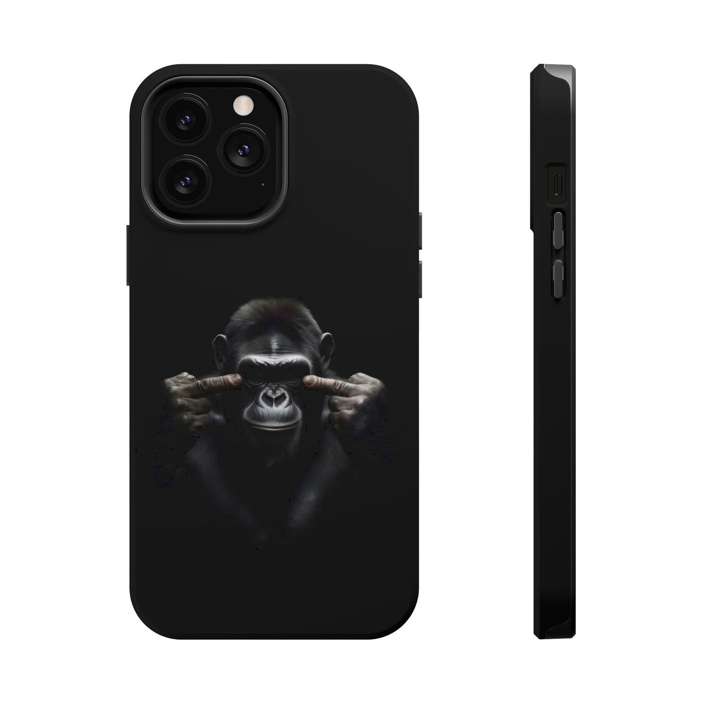 Edgy Gorilla Magnetic iPhone Case, Unique Cell Phone Cover