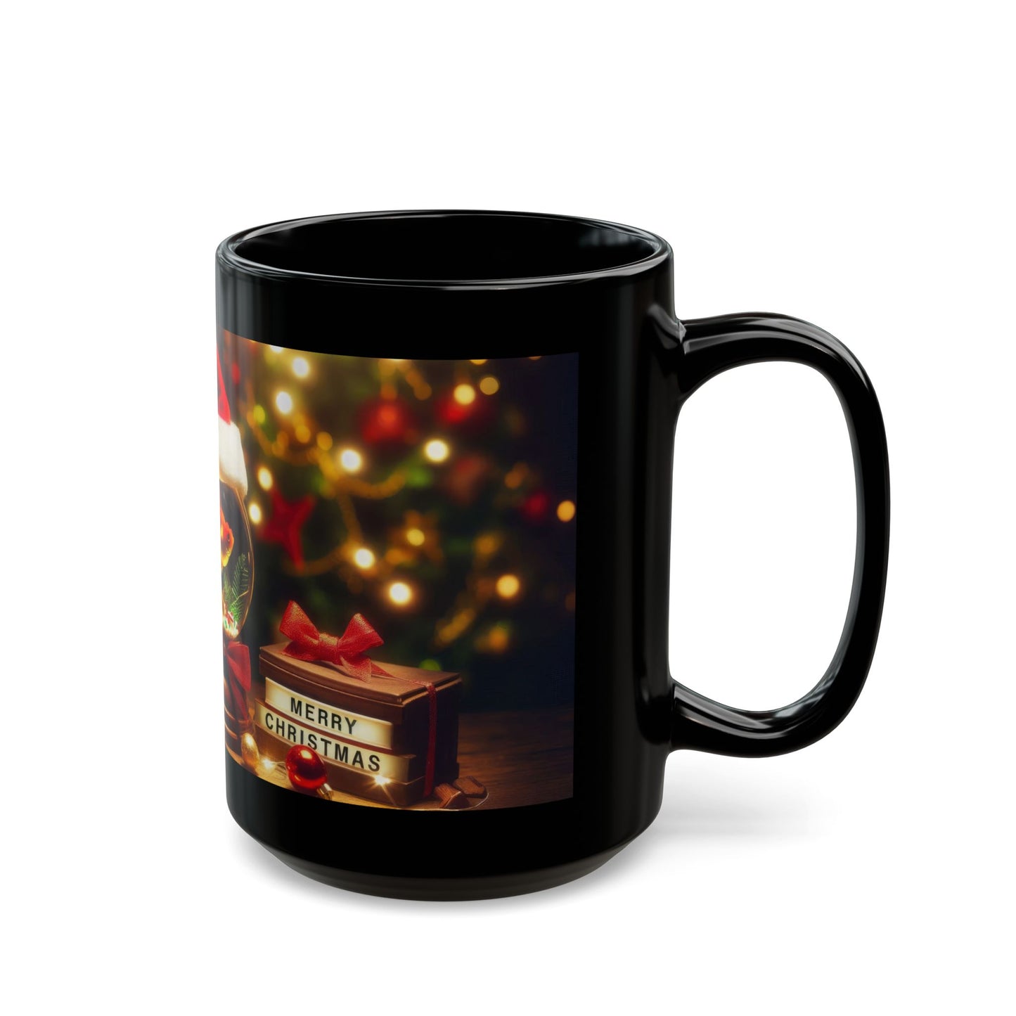 Merry Fin-tastic Black Mug - 11oz, 15oz