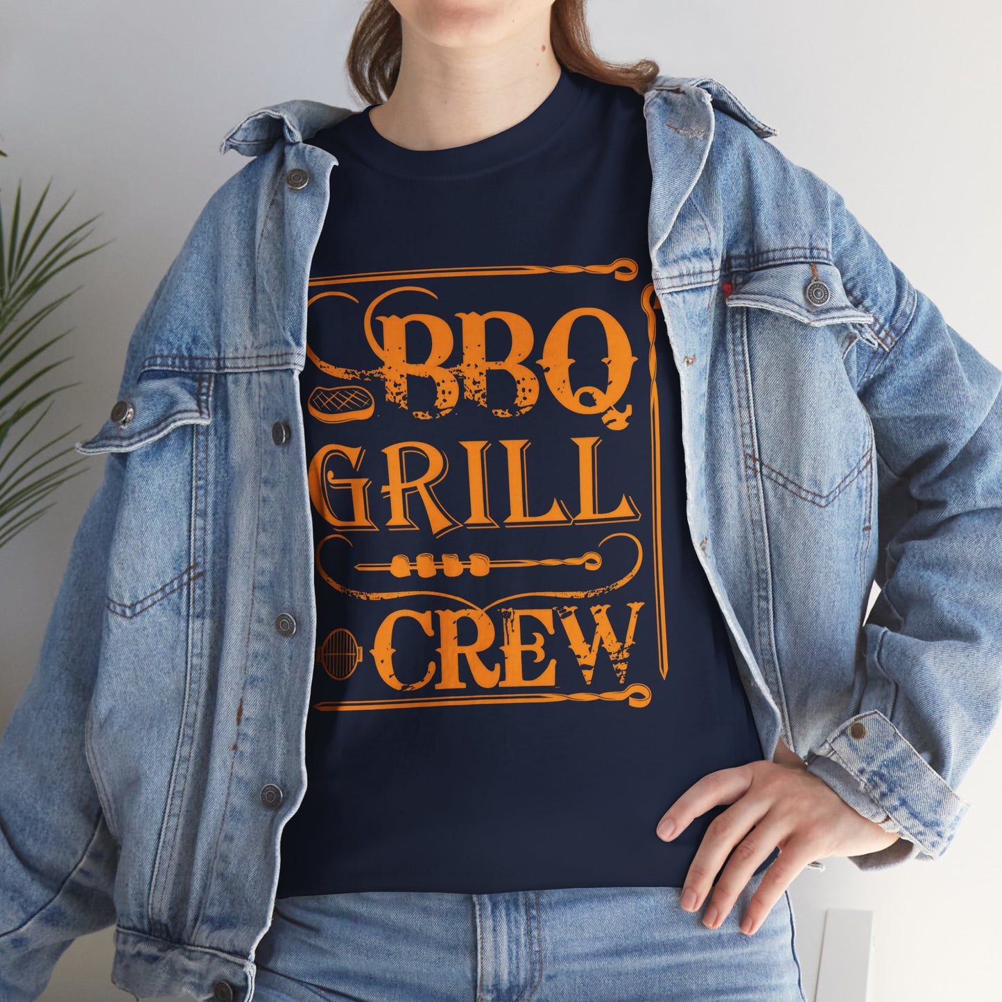 BBQ Grill Crew Unisex Heavy Cotton Tee - Perfect for BBQ Lovers and Summer Gatherings