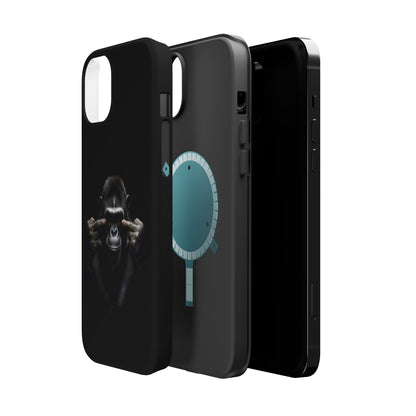 Edgy Gorilla Magnetic iPhone Case, Unique Cell Phone Cover