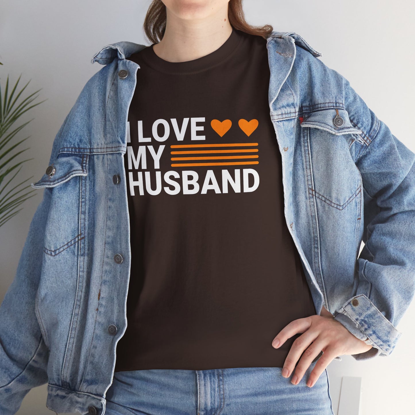 Love My Husband Unisex Heavy-Cotton Tee - Cute Casual Shirt