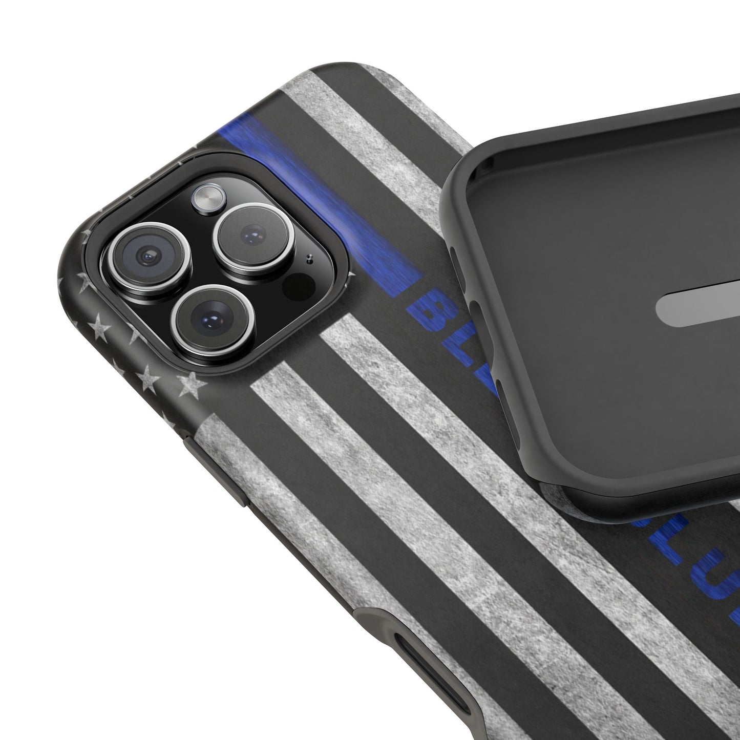 Police Magnetic Phone Cases, Bleed Blue