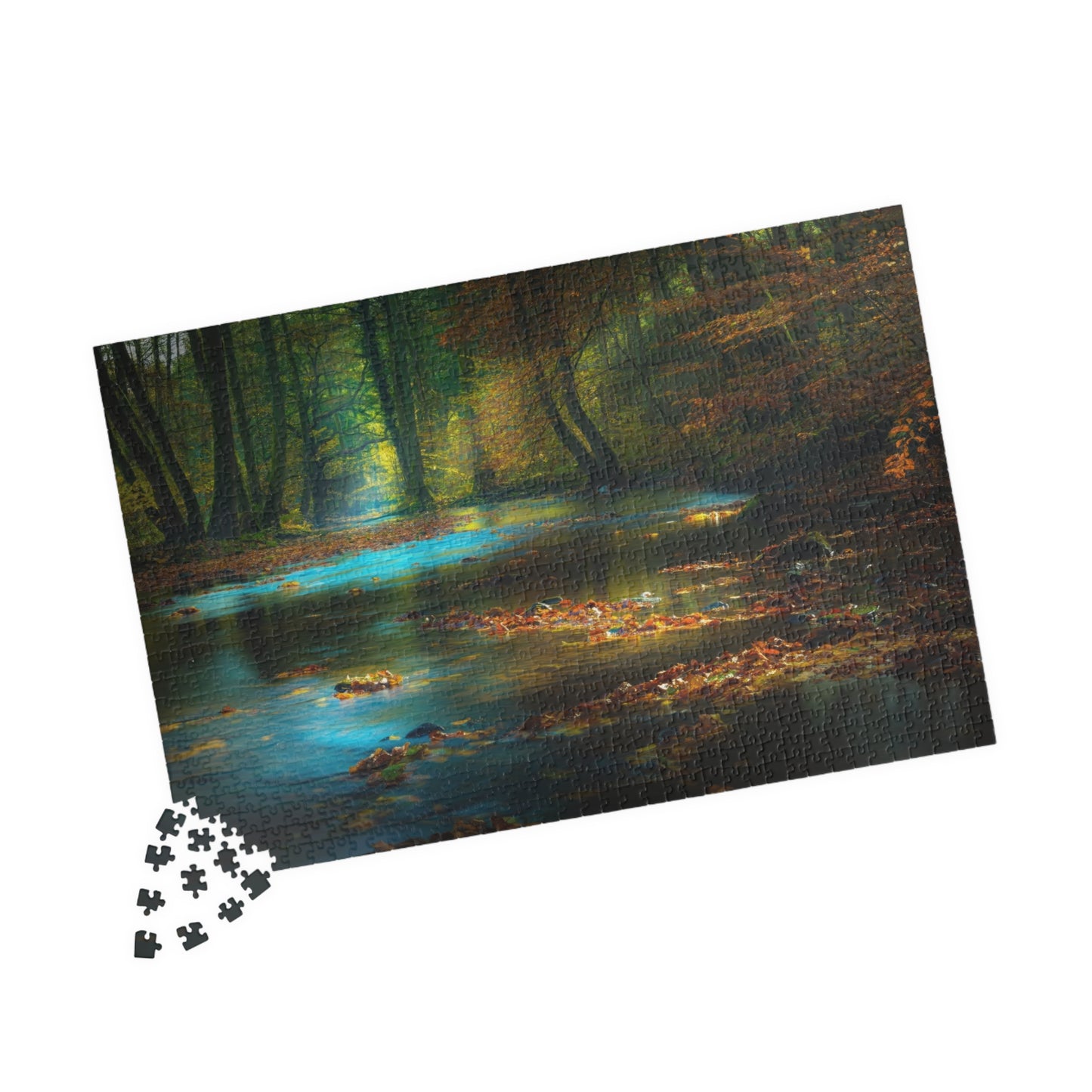 Leaves on Body of Water Jigsaw Puzzle 1014 pcs