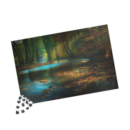 Leaves on Body of Water Jigsaw Puzzle 1014 pcs