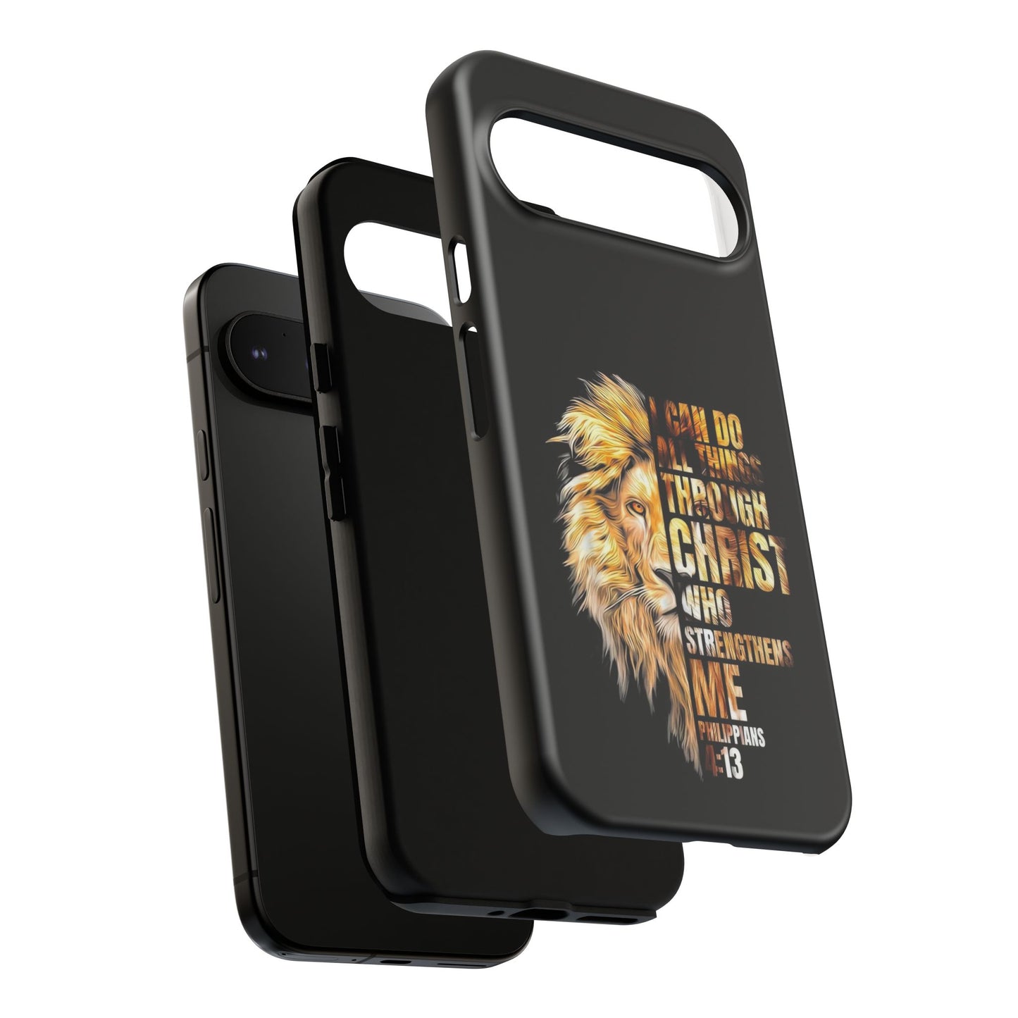 Inspirational Lion  Google Pixel Phone Case, Strength & Faith, Christian Accessories