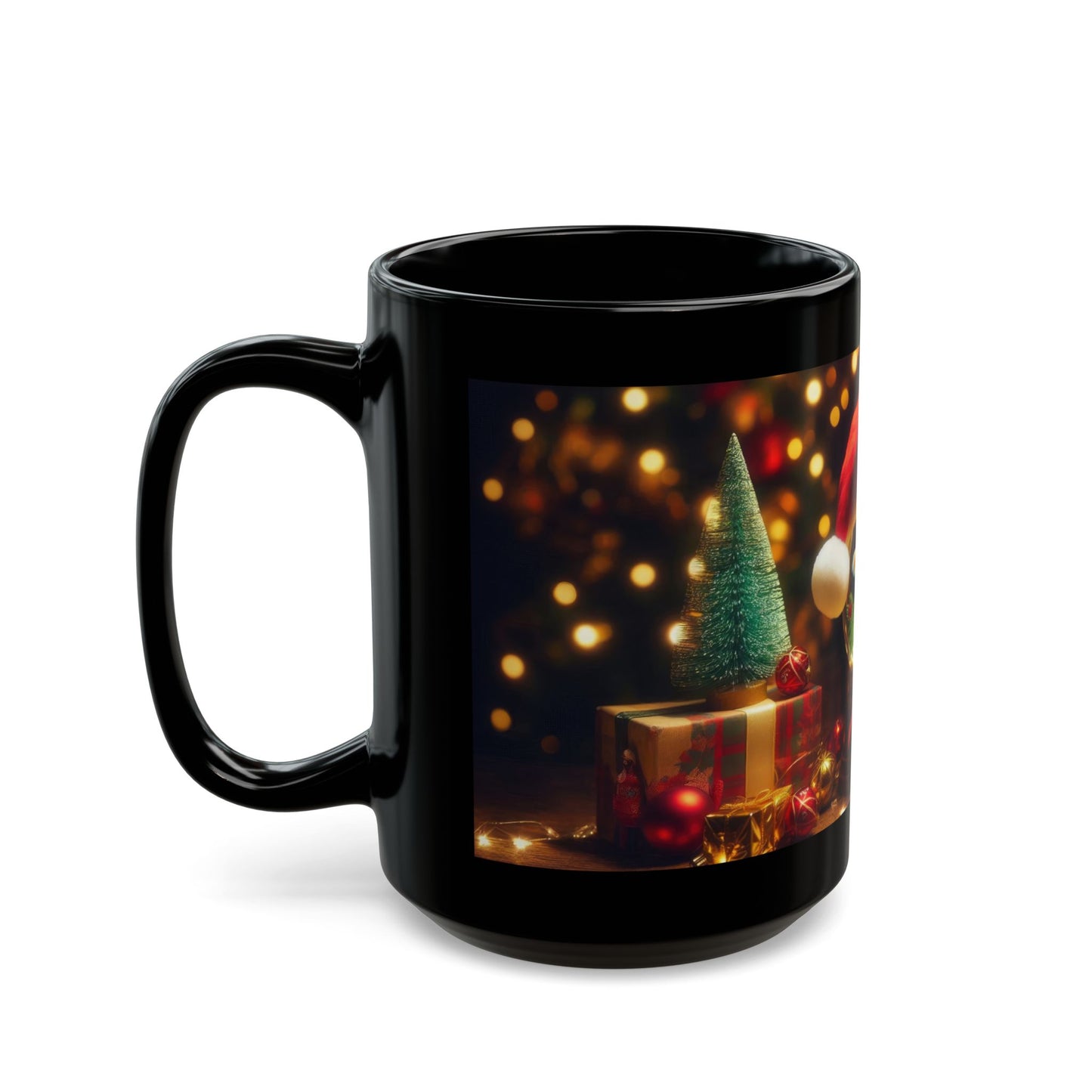 Merry Fin-tastic Black Mug - 11oz, 15oz