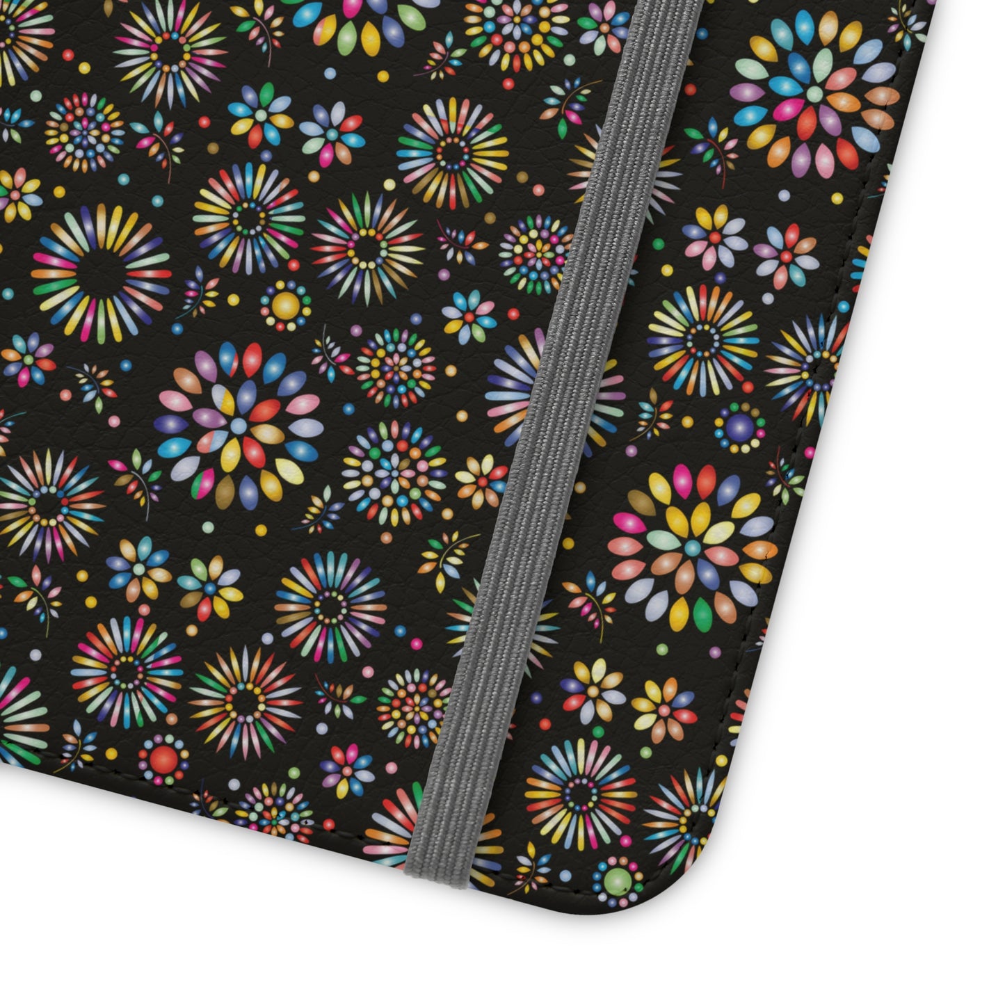 Vibrant Vibes Flip Cases / Black