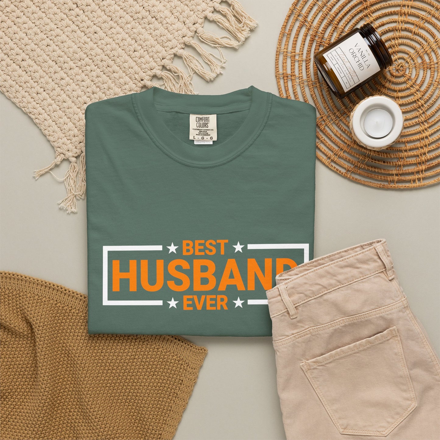 Best Husband Ever Unisex Garment-Dyed T-Shirt