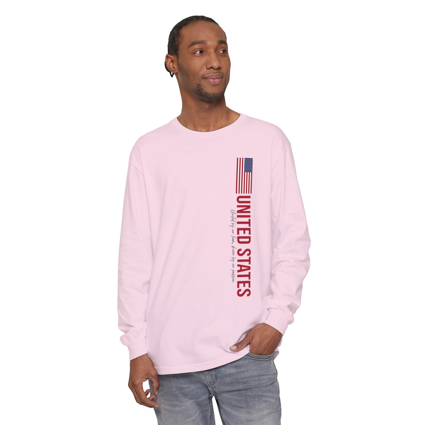 Patriotic Long Sleeve T-Shirt - One Nation, One Dream