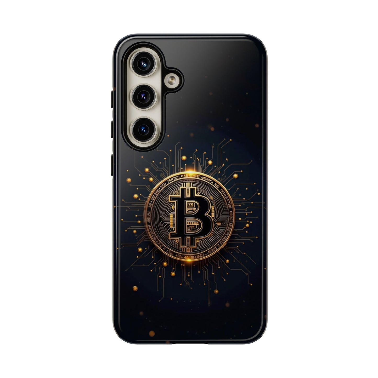 Bitcoin Samsung Tough Case for Smartphones, Crypto Lover Phone Accessory