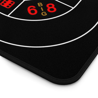 Casino Craps 2 Desk Mat — 2-in-1 Gaming Surface / Black