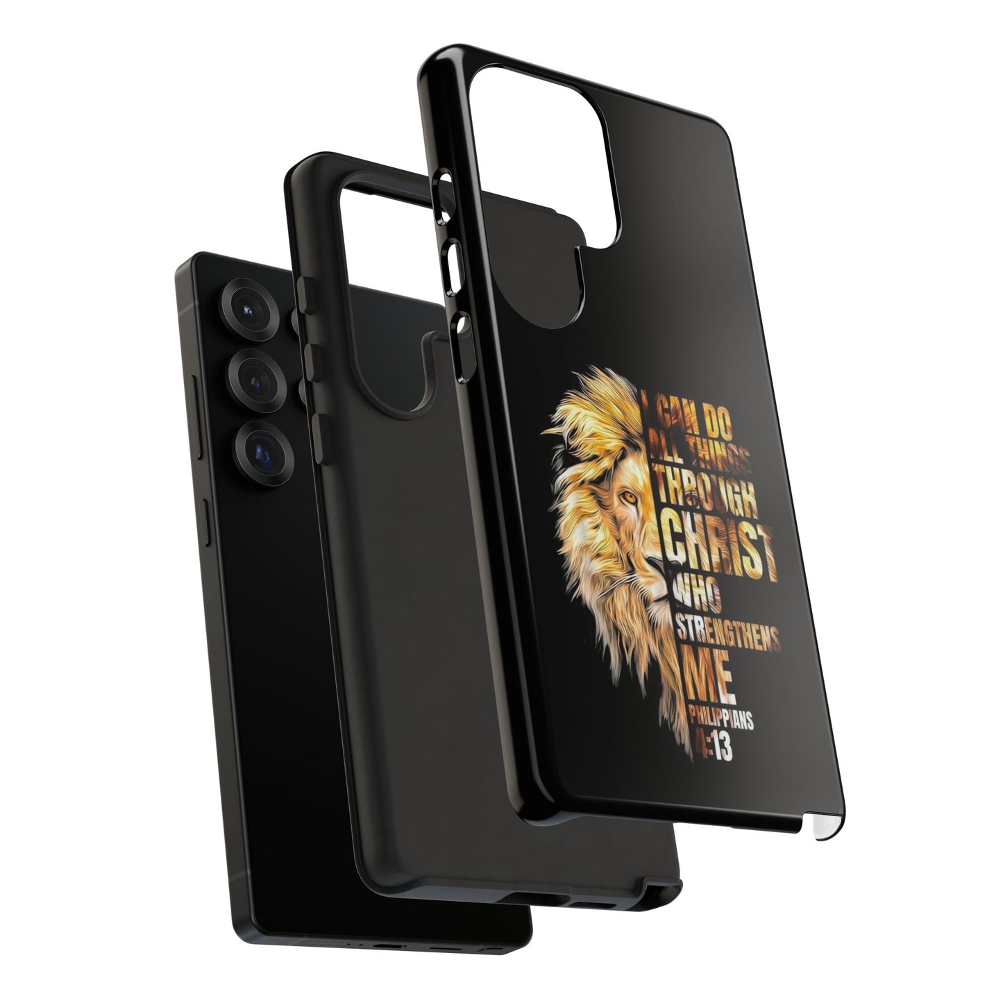 Inspirational Lion  Samsung Phone Case, Strength & Faith, Christian Accessories